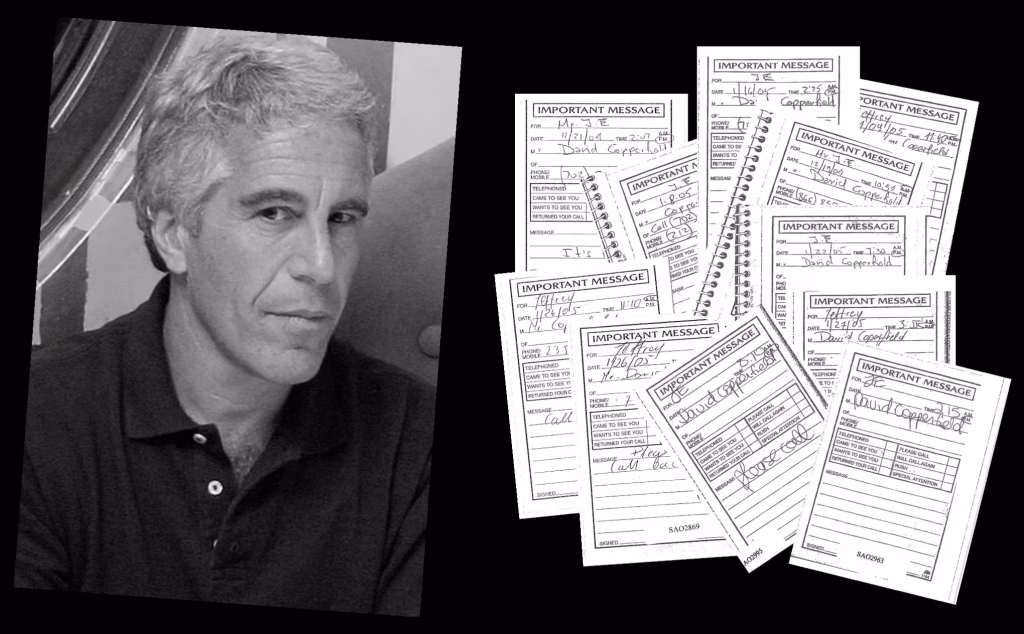 Jeffrey Epstein and Epstein files messages mentioning David Copperfield