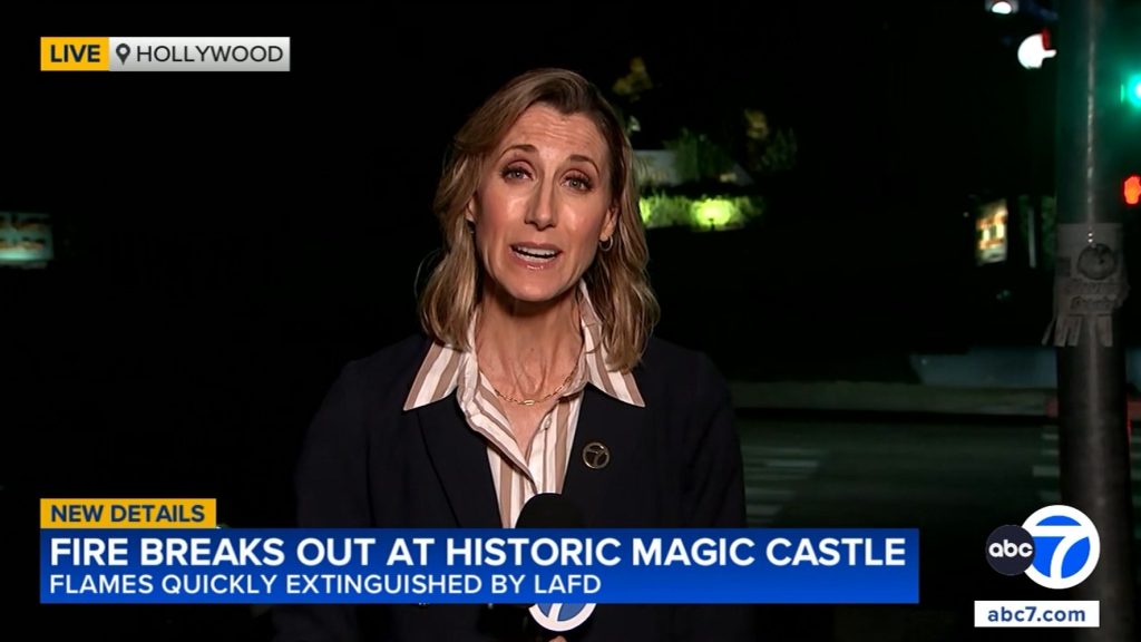 Crews Battle Attic Fire at Iconic Magic Castle in Hollywood