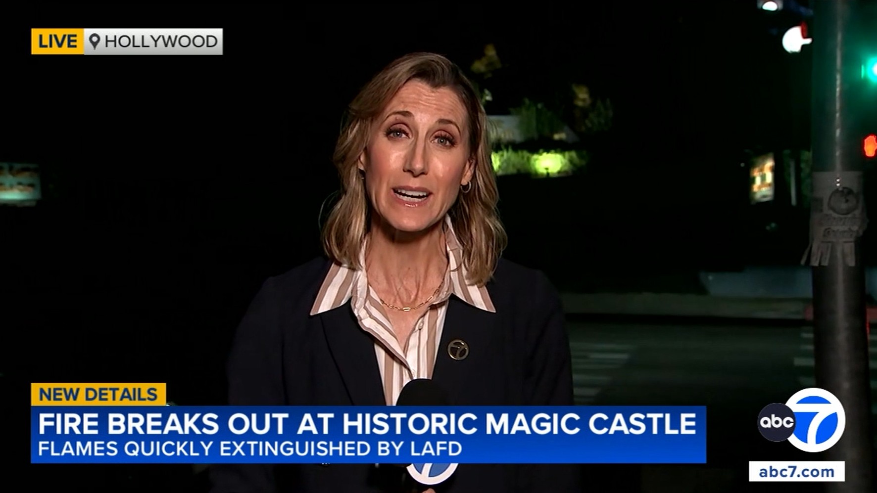 Crews Battle Attic Fire at Iconic Magic Castle in Hollywood
