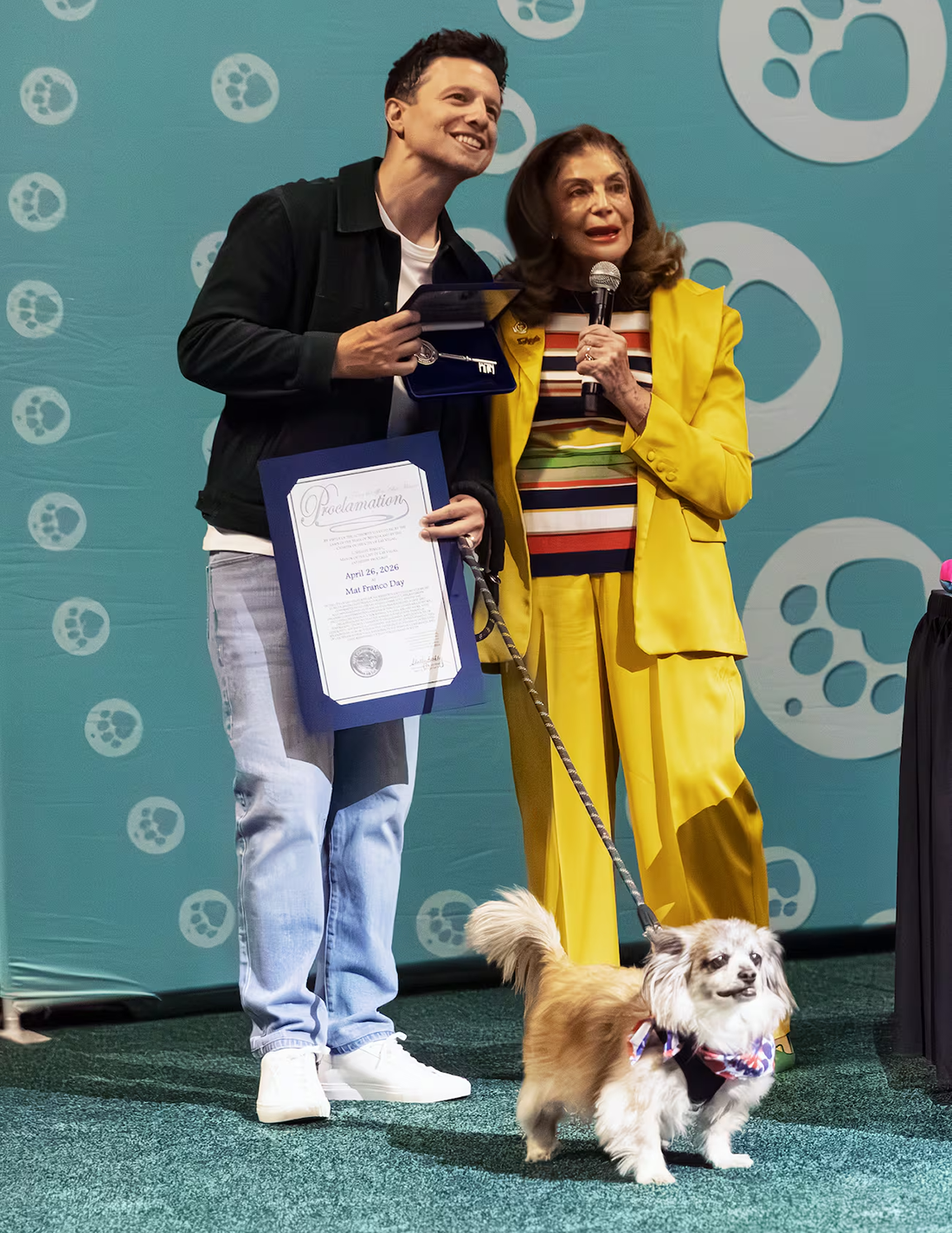 Mat Franco, Shelley Berkley, and Gecko