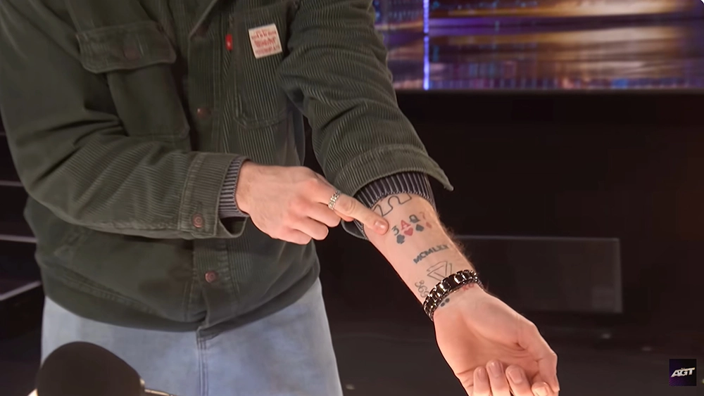 Magician Kameron Marshall Stuns AGT Judges With Card-Tattoo Reveal